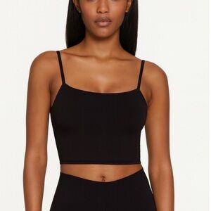SKIMS | NEW Fits Everybody Black Cropped Cami Tank Top Women’s Size Large